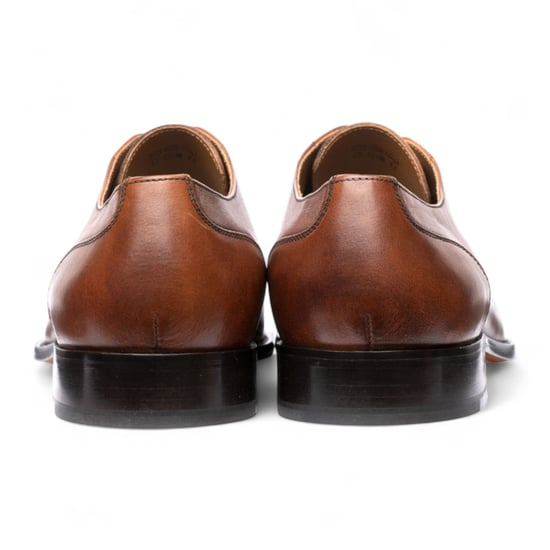 Chapman & Moore Heren Bruine Effen Leren Brogue Cap-Toe Oxford Schoenen - Image 5
