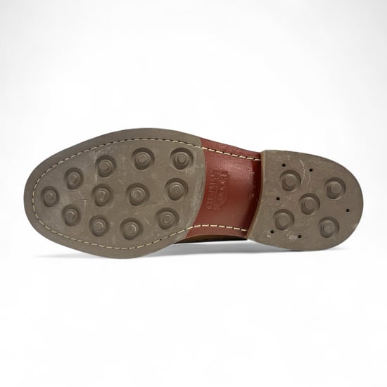 Chapman & Moore Bruine Leren Derby Brogue Oxford Herenschoenen - Image 6