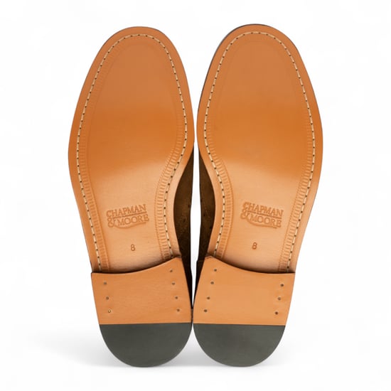 Chapman & Moore Heren Bruine Leren Wingtip Brogue Oxford Kantoorschoenen - Image 5