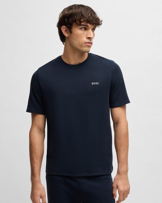 Pyjama T-shirt in Donkerblauw - Image 4
