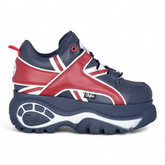 Buffalo Dames Blauw/Rood Chunky Platform Fashion Sneakers - 1339-14 - Image 1