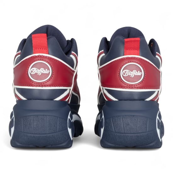 Buffalo Dames Blauw/Rood Chunky Platform Fashion Sneakers - 1339-14 - Image 5