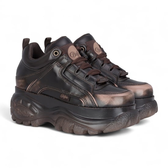 Buffalo Dames Vintage Bruine Chunky Platform Fashion Sneakers - 1339-14-VNTG - Image 3