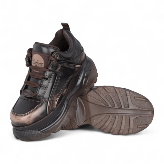 Buffalo Dames Vintage Bruine Chunky Platform Fashion Sneakers - 1339-14-VNTG - Image 4