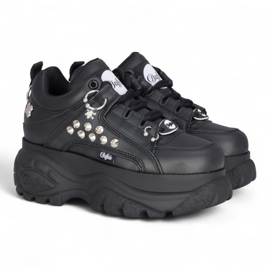 Buffalo Dames Zwarte Studded Chunky Platform Fashion Sneakers - 1339-14-PUNK - Image 3