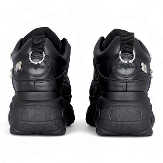 Buffalo Dames Zwarte Studded Chunky Platform Fashion Sneakers - 1339-14-PUNK - Image 5