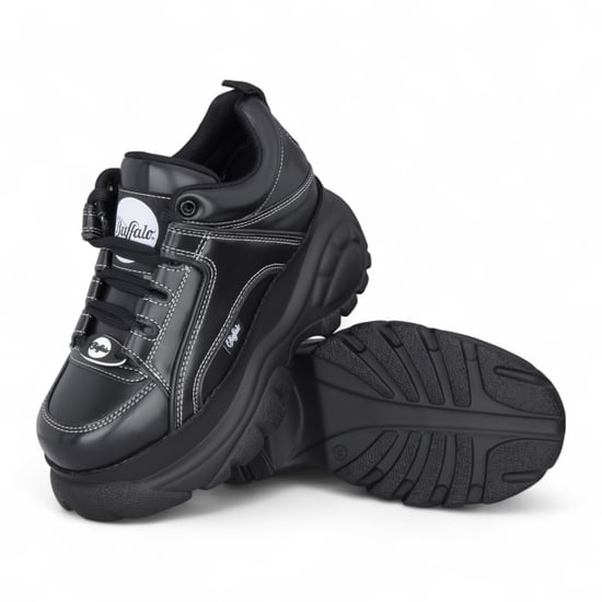 Buffalo Dames Zwarte Chunky Platform Fashion Sneakers - 1339-14 - Image 4