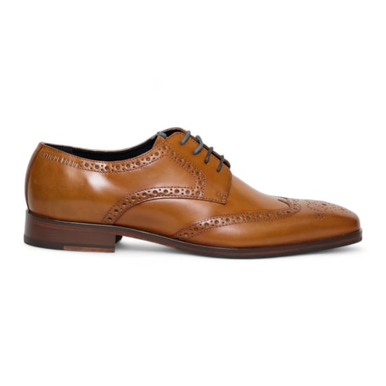 Antique Rogue Heren Bruine Leren Oxford Derby Brogue - Luca - Image 1