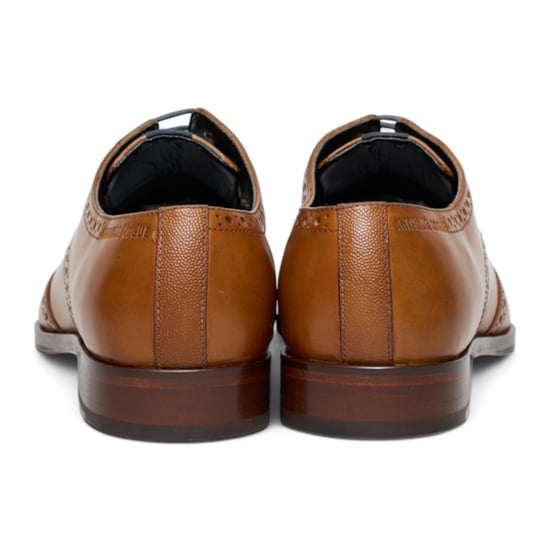Antique Rogue Heren Bruine Leren Oxford Derby Brogue - Luca - Image 5