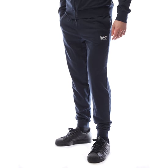 Heren Emporio Armani EA7 Core Identity Trainingspak met volledige rits in marineblauw - Image 4