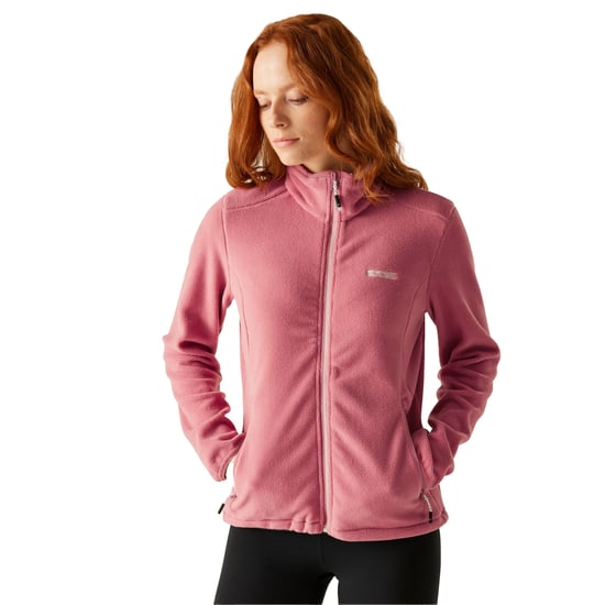 Regatta Dames/Dames Floreo IV Full Zip Fleece Jas (Stoffige roos) - Image 4