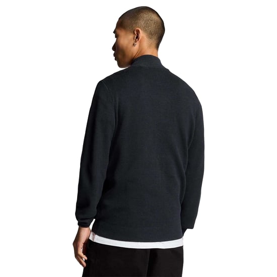Lyle & Scott Heren Milano gebreid hybride jack (Blauw) - Image 3