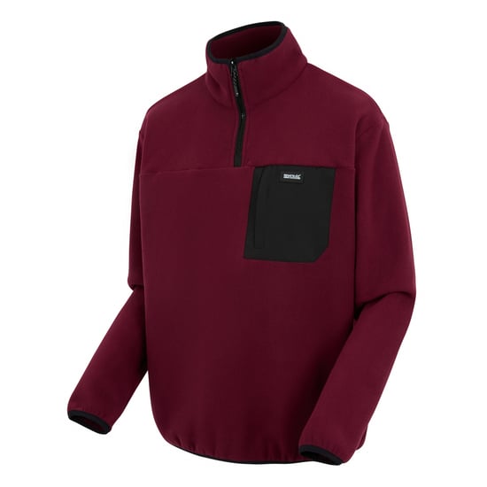 Regatta Heren Frankie Half Zip Fleece Top (Donker kastanjebruin) - Image 3