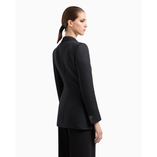 Armani Exchange Effen blazer dames/dames (Zwart) - Image 2