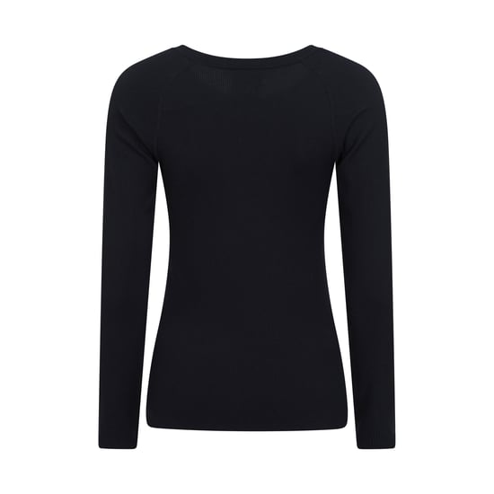 Mountain Warehouse Dames/Dames Carmel Geribbelde Naadloze Thermo Top (Zwart) - Image 2