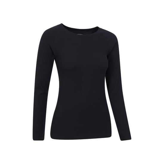 Mountain Warehouse Dames/Dames Carmel Geribbelde Naadloze Thermo Top (Zwart) - Image 4