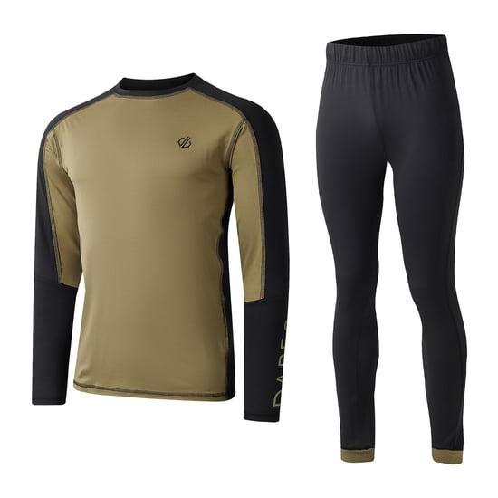 Dare 2B Heren Exchange III Base Layer Set (Zwart/Martini Olijf) - Image 1