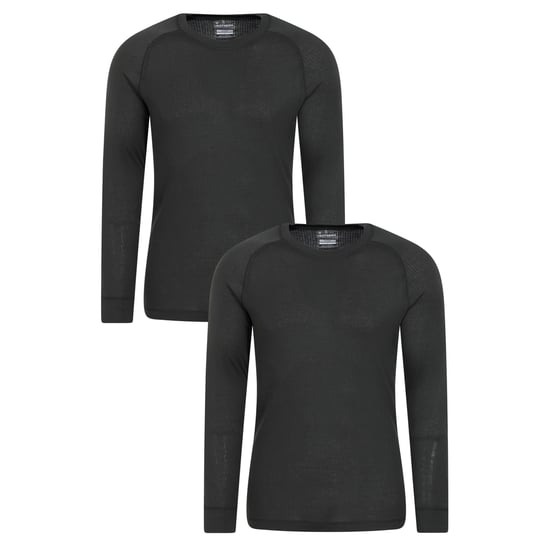 Mountain Warehouse Heren Talus Base Layer Top (Set van 2) (Donkergrijs) - Image 1