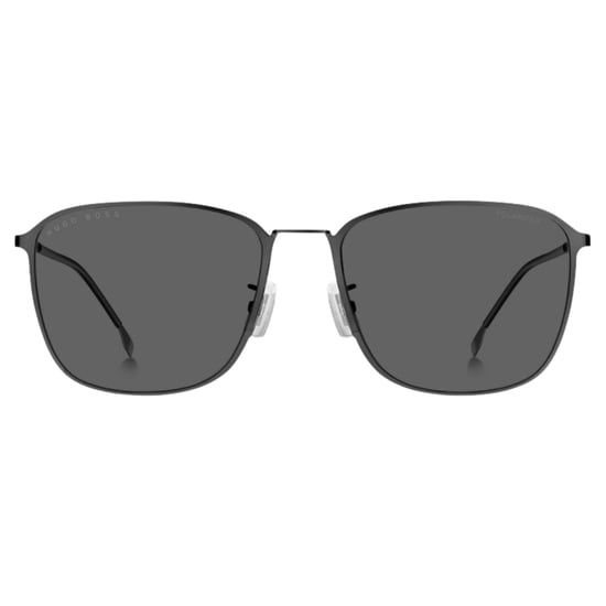 Hugo Boss Grey Polarised Lens Matte Dark Ruthenium Grey Zonnebril - Image 1