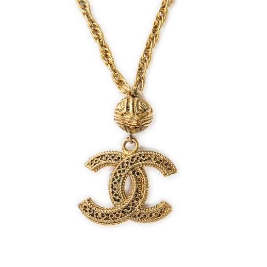 VintageCC Logo and BallPendantNecklace  Ketting - Image 2