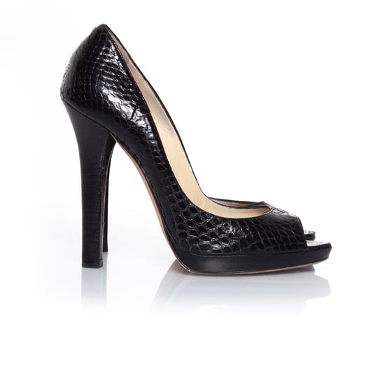 Jimmy Choo Python leren platform peep-toe - Image 4