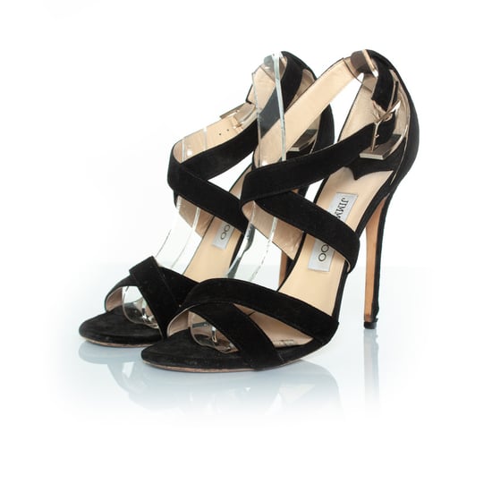 Jimmy Choo suède sandalen met bandjes - Image 1