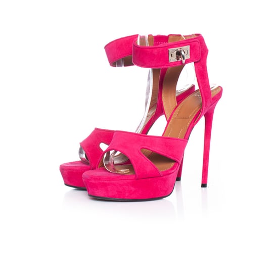 Givenchy roze suède haaienplatform sandalen - Image 1
