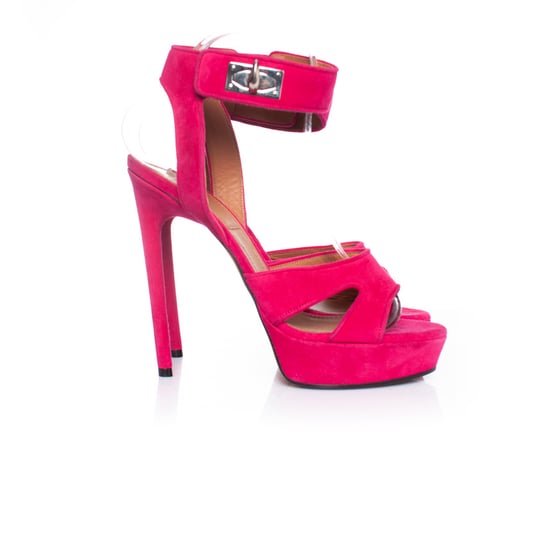 Givenchy roze suède haaienplatform sandalen - Image 5