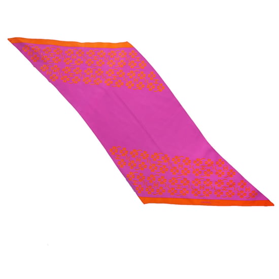 Chanel Zijden cc sjaal met klaverprint - Image 3