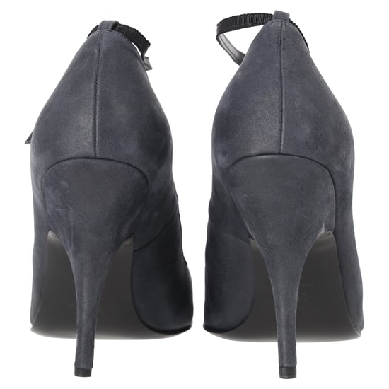 Lanvin Strappumps in donkergrijs leer - Image 4