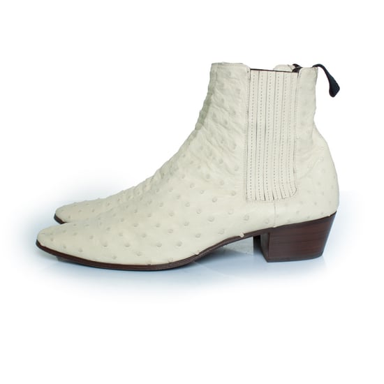 Saint Laurent Struisvogelleren Wyatt laarzen - Image 2