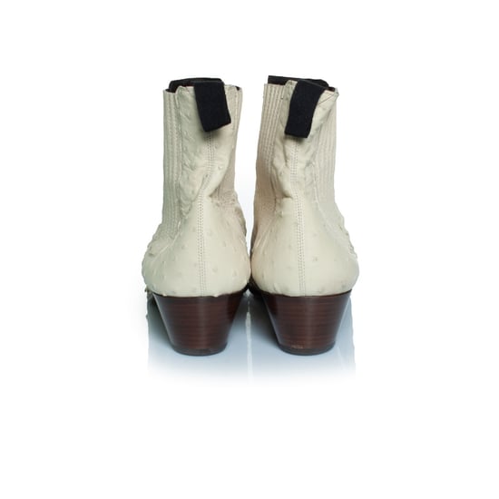 Saint Laurent Struisvogelleren Wyatt laarzen - Image 6
