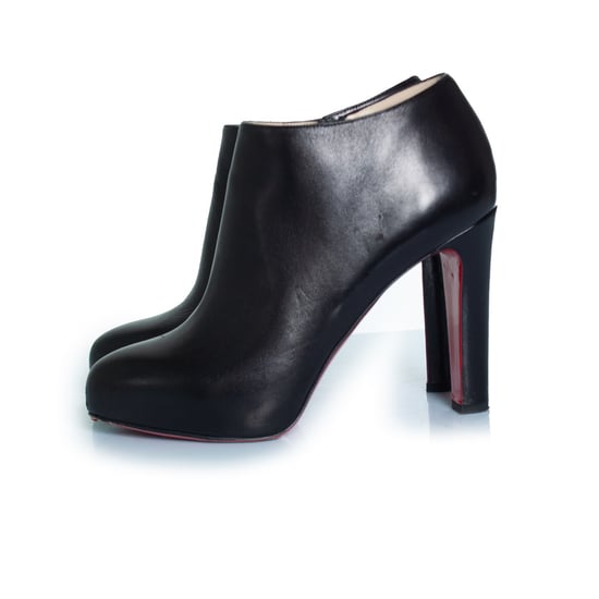 Christian Louboutin zwarte leren enkellaarsjes - Image 2