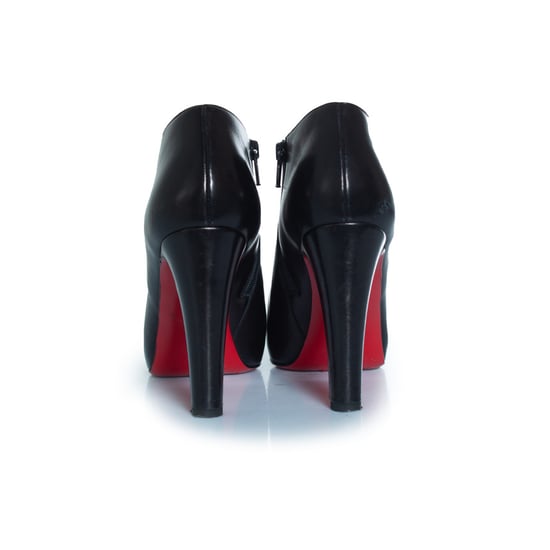 Christian Louboutin zwarte leren enkellaarsjes - Image 5