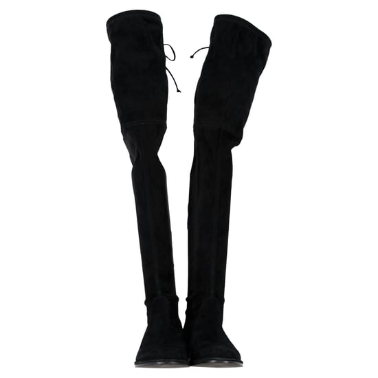 Stuart Weitzman Lowland Stretch Over-the-Knee Laarzen in Zwarte Suède - Image 2
