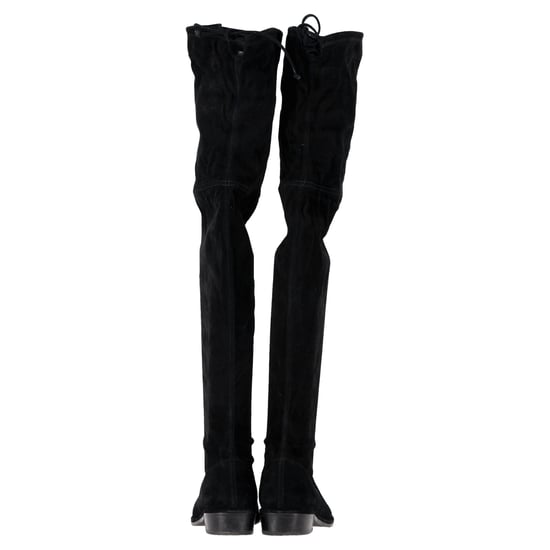 Stuart Weitzman Lowland Stretch Over-the-Knee Laarzen in Zwarte Suède - Image 5
