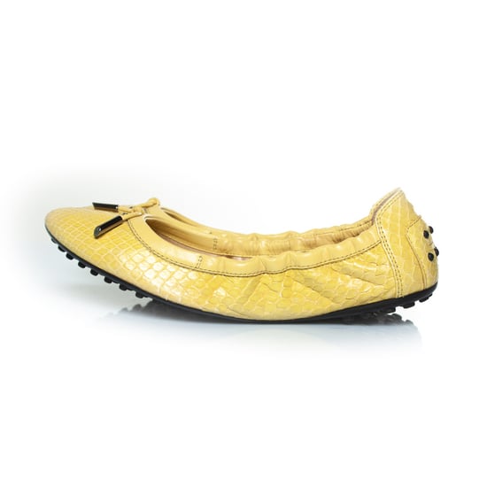 Tod's gele ballerina's van pythonleer - Image 2