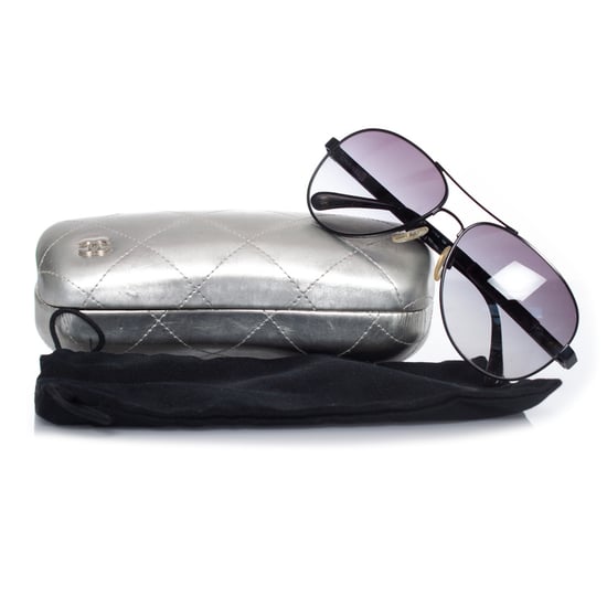 Chanel Aviator zonnebril in het zwart - Image 6