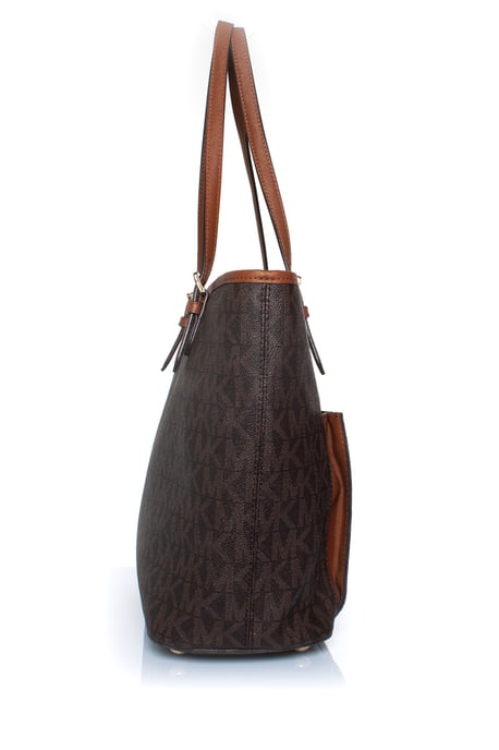 Michael Kors Jetset canvas shopper met logo - Image 4
