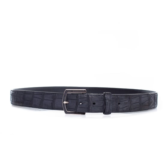 Loro Piana alligatorriem van blauw leer - Image 1