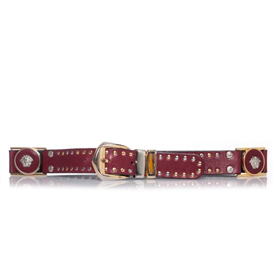 Gianni Versace leren medusa riem met studs - Image 1
