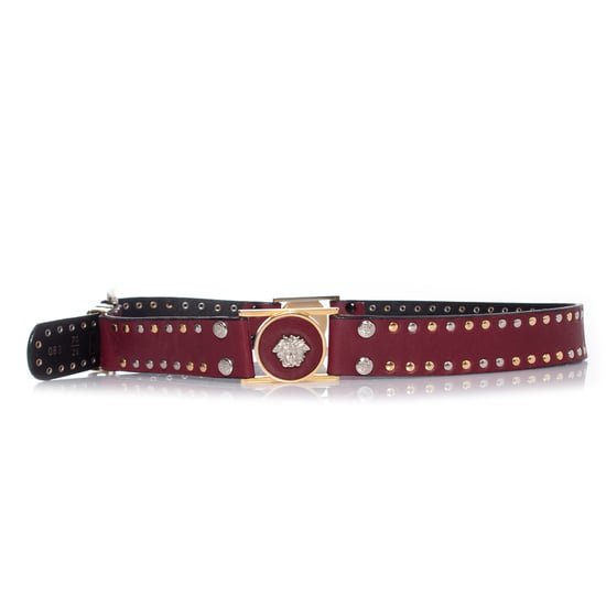 Gianni Versace leren medusa riem met studs - Image 4