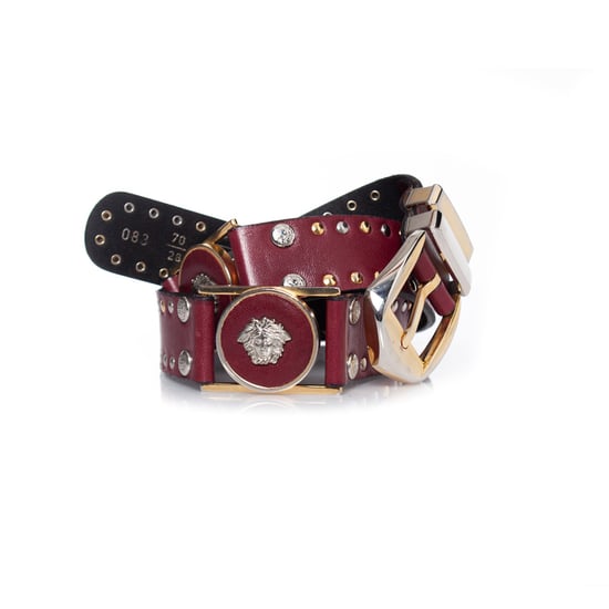 Gianni Versace leren medusa riem met studs - Image 5