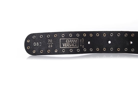 Gianni Versace leren medusa riem met studs - Image 6