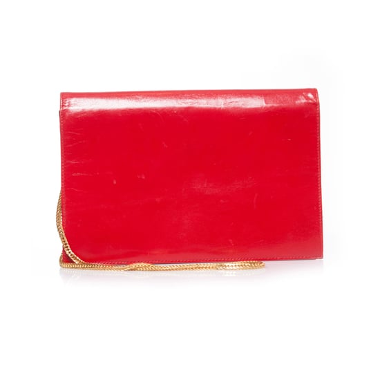 Valentino Vintage rode hoogglans leren schoudertas - Image 3