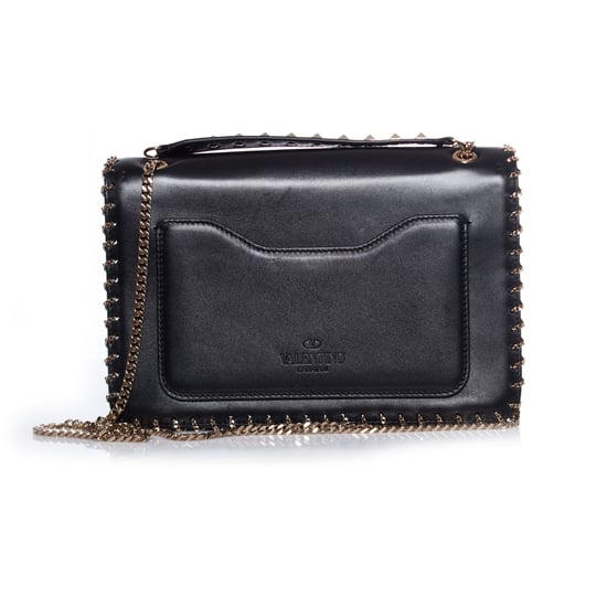 Valentino Demilune ketting leren schoudertas - Image 2