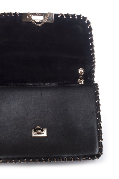 Valentino Demilune ketting leren schoudertas - Image 6
