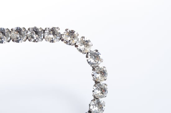 Saint Laurent Crystal XL Rookovale Oorbellen - Image 5