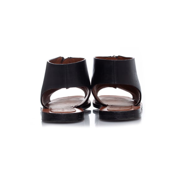 Celine Zwarte leren sandalen met rits - Image 3