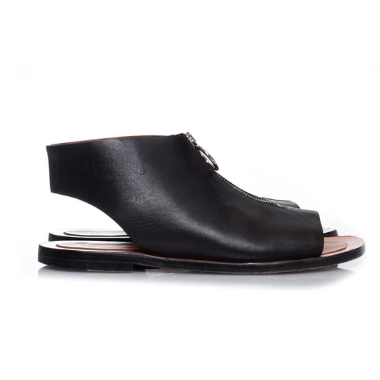 Celine Zwarte leren sandalen met rits - Image 6